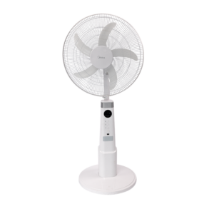 Midea Battery Rechargeable Stand Fan – White