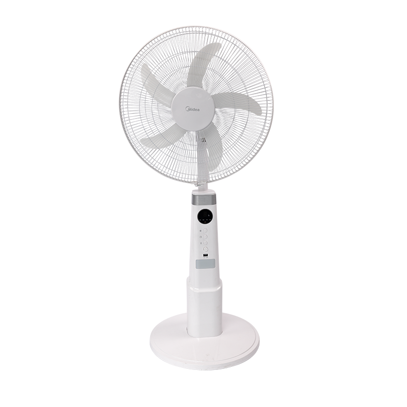 Midea Battery Rechargeable Stand Fan – White