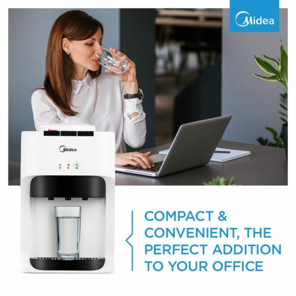 Midea Top Loading Countertop Water Dispenser White - Image 2