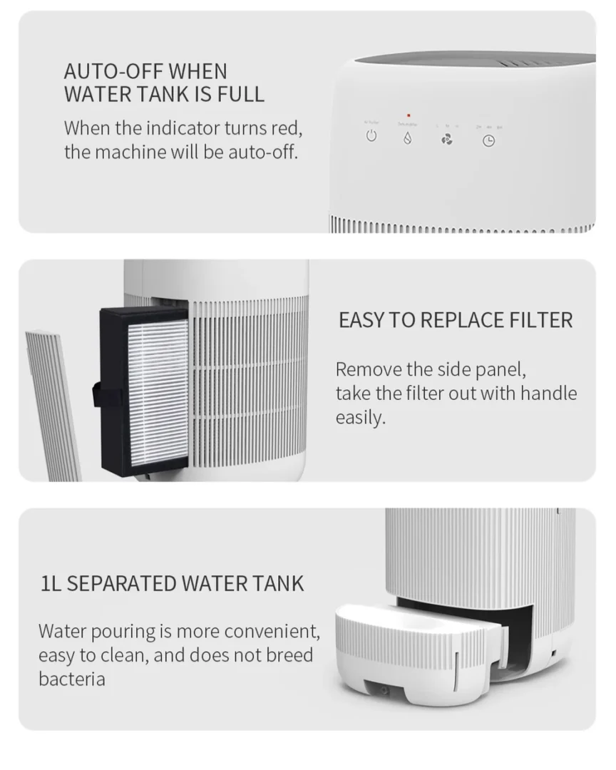 Crystal Aire Air Purifier & Dehumidifier - Q10 - Image 10