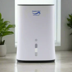 Crystal Aire Compact 2L Dehumidifier (600mlday) w Automatic Timer & More
