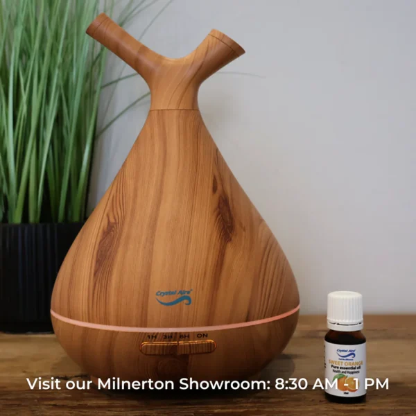 Crystal Aire Sapling Dual-Nozzle Ultrasonic Aroma Diffuser WT-008 - Light Wood - Image 4