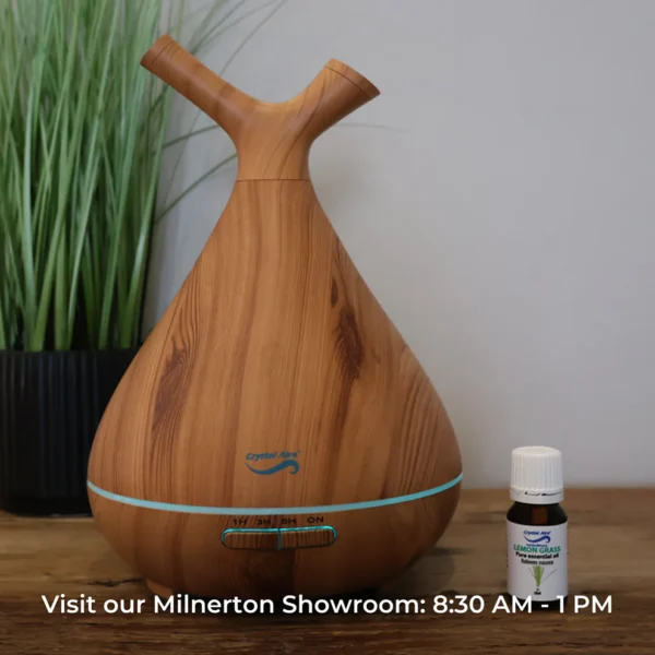Crystal Aire Sapling Dual-Nozzle Ultrasonic Aroma Diffuser WT-008 - Light Wood - Image 5
