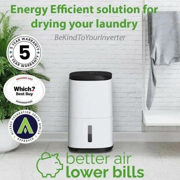 MeacoDry Arete® One 12L Low Energy Dehumidifier  Air Purifier - Image 12