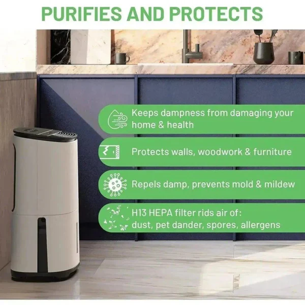 MeacoDry Arete® One 20L Low Energy Dehumidifier  Air Purifier - Image 9