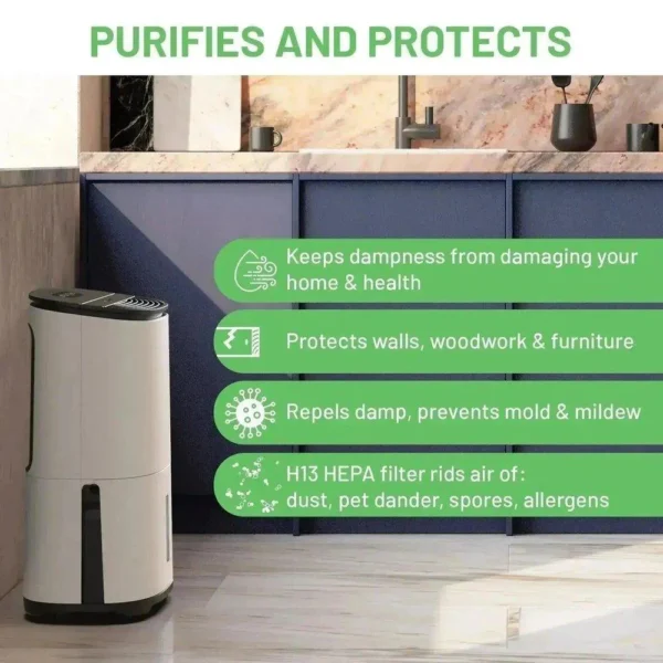 MeacoDry Arete® One 25L Low Energy Dehumidifier  Air Purifier - Image 11