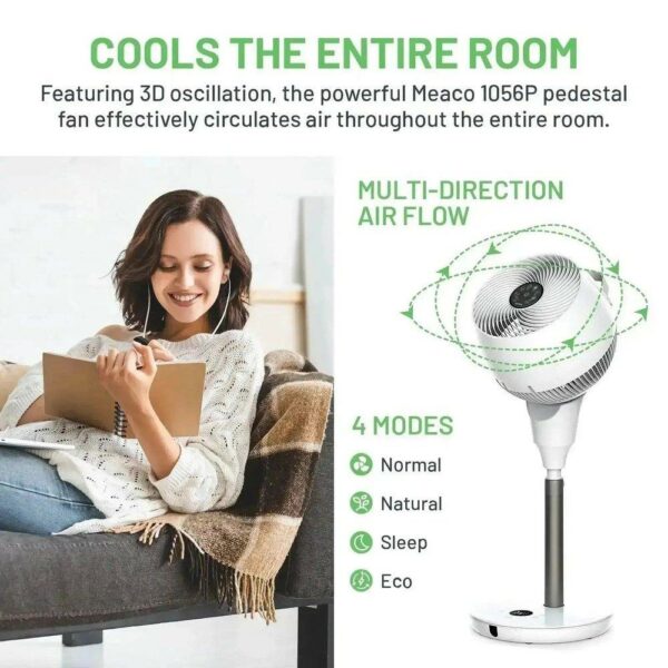 MeacoFan 1056P Pedestal Air Circulator - Image 9