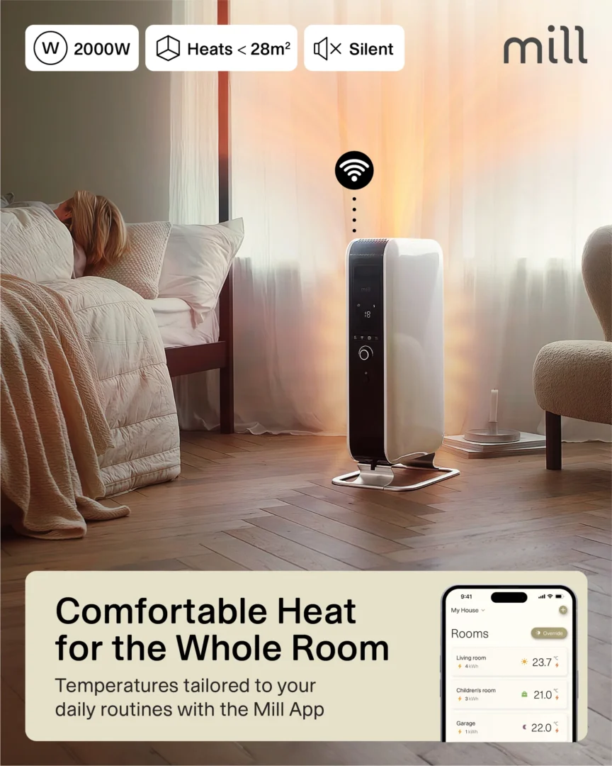 Mill Gentle Air WiFi Oil-Filled Radiator 2000W - Image 11
