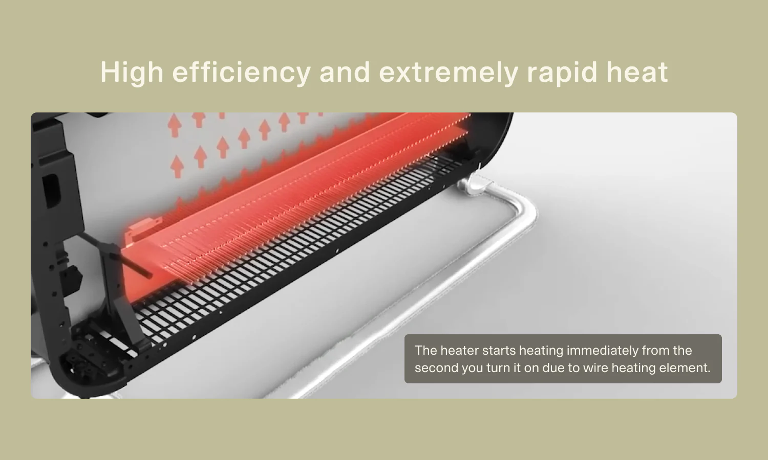 Mill Instant Led Portable Heater - 2000W - Image 11