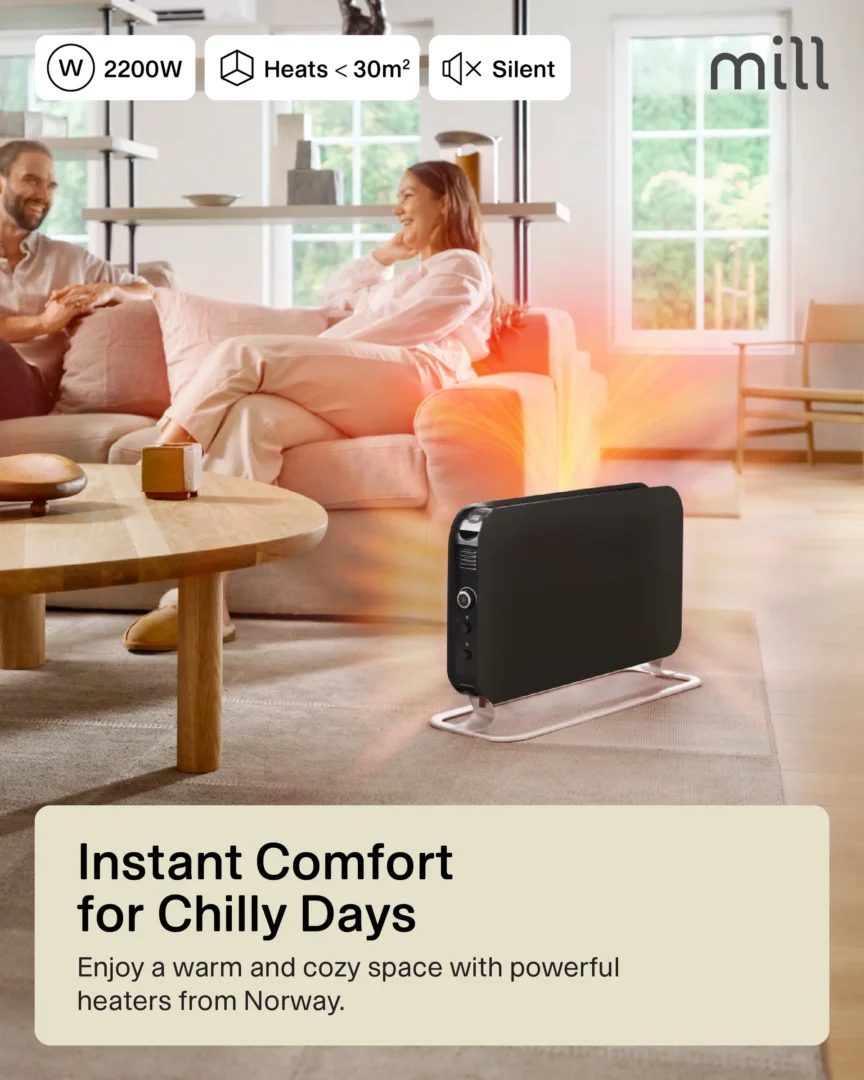 Mill Instant Led Portable Heater - 2000W - Image 14