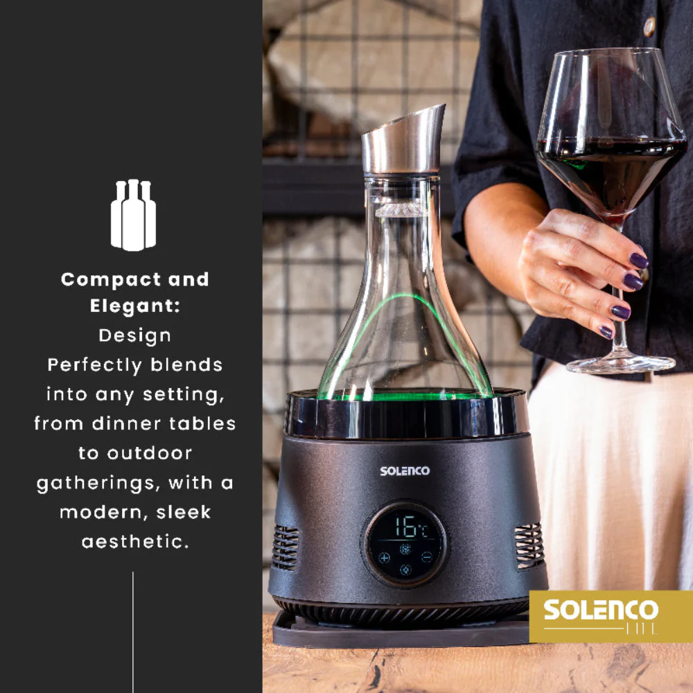 Solenco Life Precision Wine Cooler with Decanter - Image 7