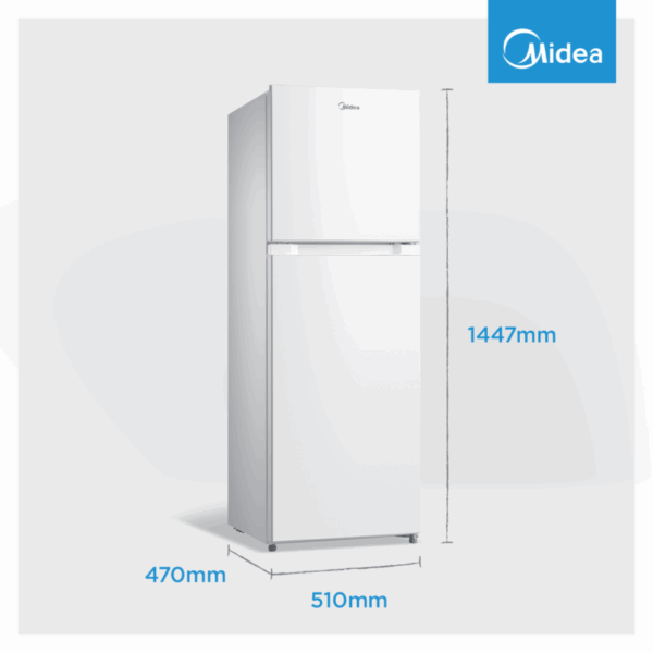 Midea 173L Top Mount Freezer – White - Image 3
