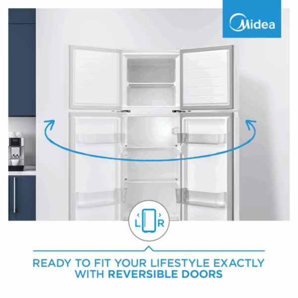 Midea 173L Top Mount Freezer – White - Image 5