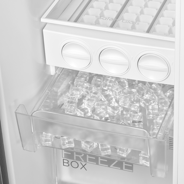 Midea 513L Inverter Side by Side refrigerator – Stainless Steel - Image 5