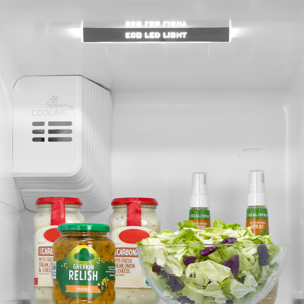 Midea 513L Inverter Side by Side refrigerator – Stainless Steel - Image 6