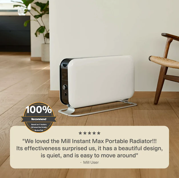 Mill LED Portable Heater 2200W – Silent Convection - Image 10