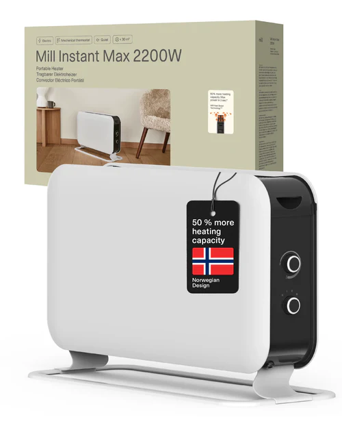 Mill LED Portable Heater 2200W – Silent Convection - Image 2
