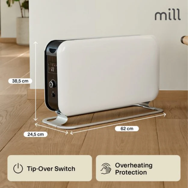 Mill LED Portable Heater 2200W – Silent Convection - Image 16