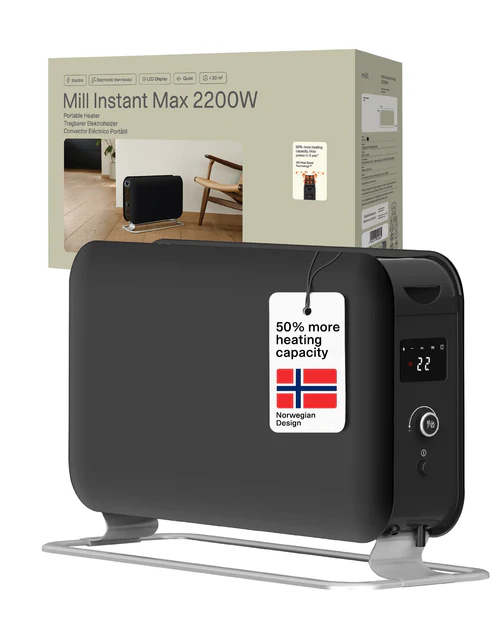 Mill LED Portable Heater 2200W – Silent Convection - Image 3